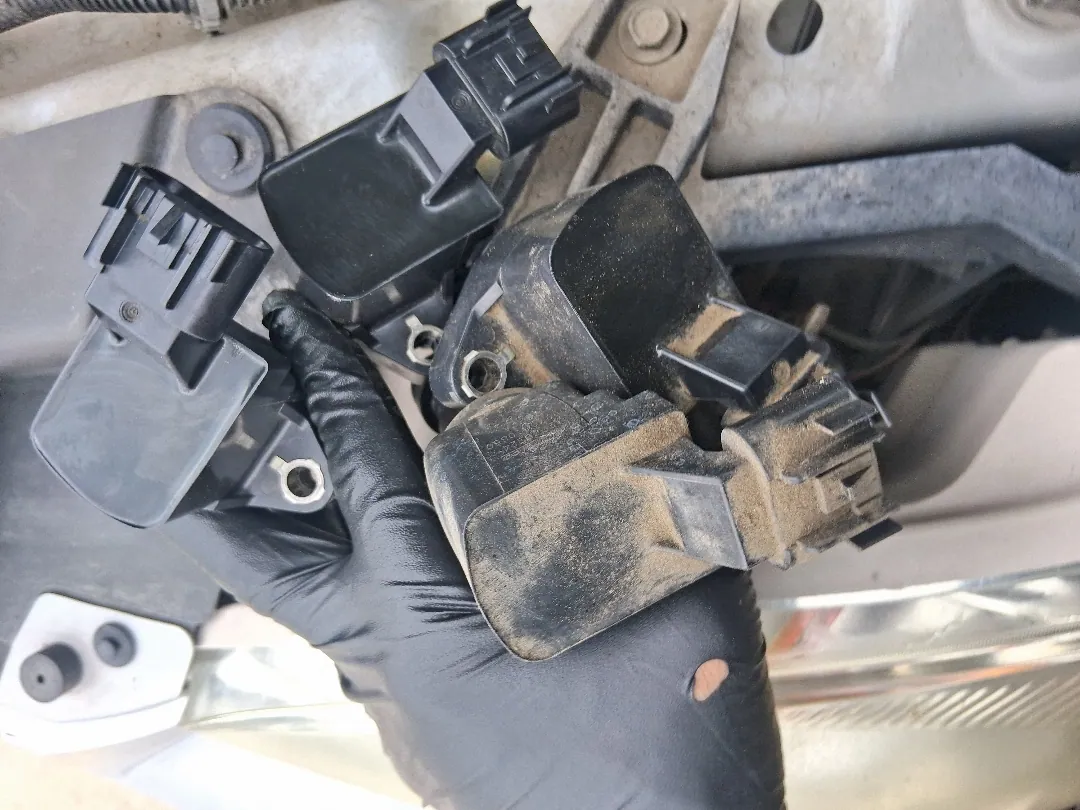 Ignition coils out of a Chevy Cobalt on a Jurupa Valley diagnostic in Jurupa Valley, CA