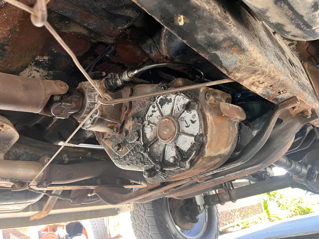 Rear axle and driveline on a pre-purchase inspection — Riverside, CA