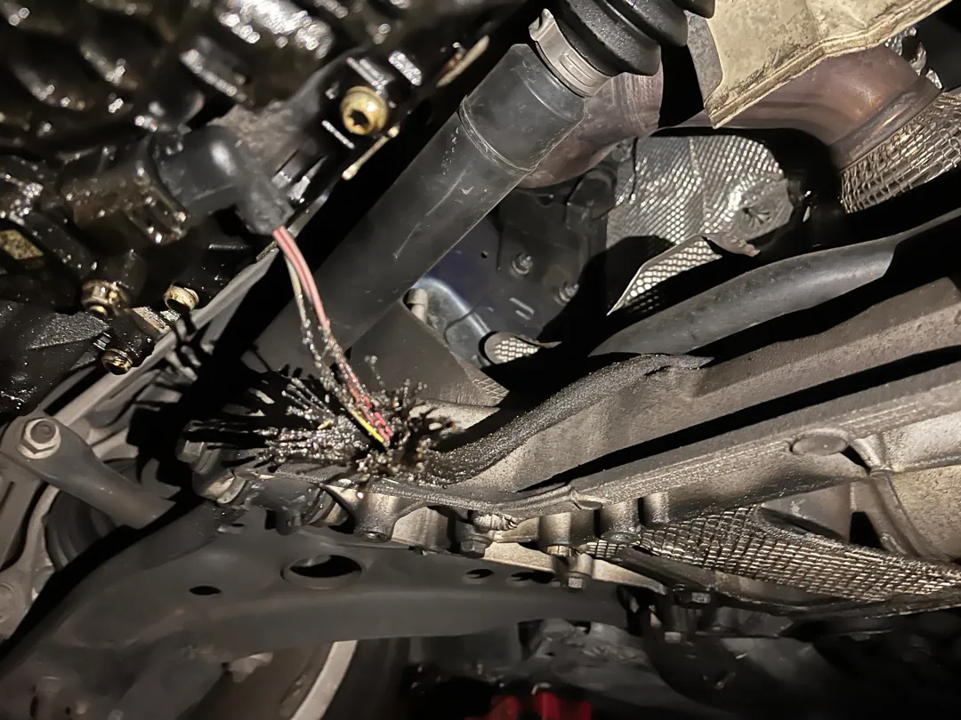 Underbody and heat shield on a BMW X3 in Corona in Corona, CA