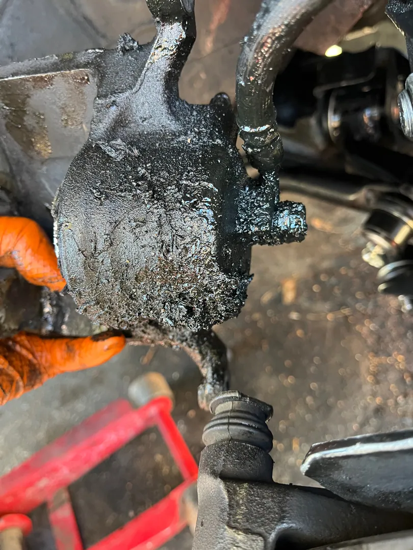 A worn ball joint coming out in Riverside, CA